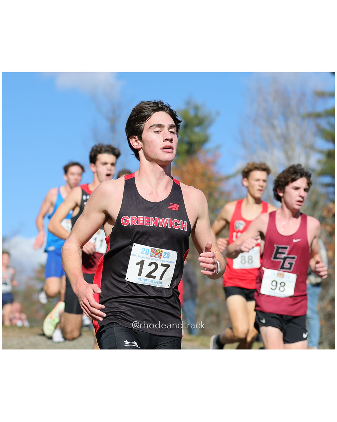 Quentin Koch, Greenwich High School, P53, 17:29.09 - New England Cross Country State Championship - Thetford Vt - November 8, 2025 File: ./dir-2-Boys-Championship/251108-2025-New England-Cross-Country-Championships-Thetford-VT-486-296A8334.jpg Quentin Koch, Greenwich High School, P53, 17:29.09 - New England Cross Country State Championship - Thetford Vt - November 8, 2025 – 2025 N…